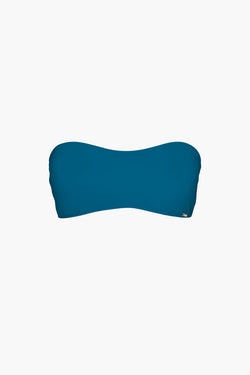 Nérée Peacock Blue Bandeau Bikini Top 