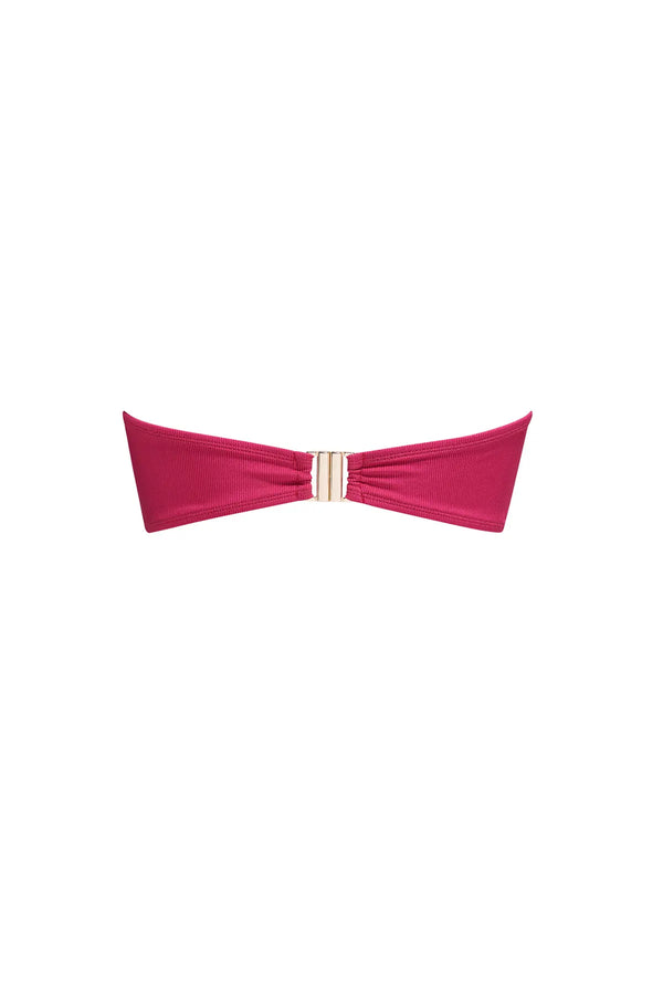 Bandeau Nérée Fuchsia Côtelé