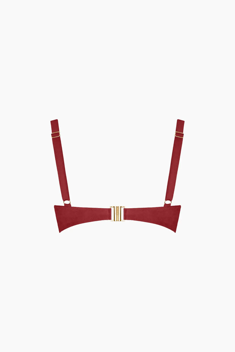 Héméra Terracotta Sienne Triangle Bikini Top