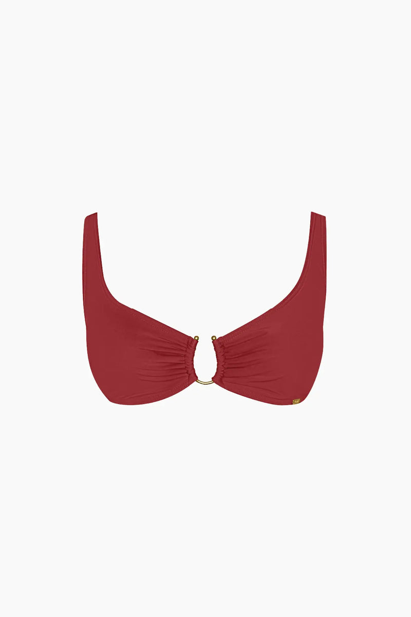 Héméra Terracotta Sienne Triangle Bikini Top