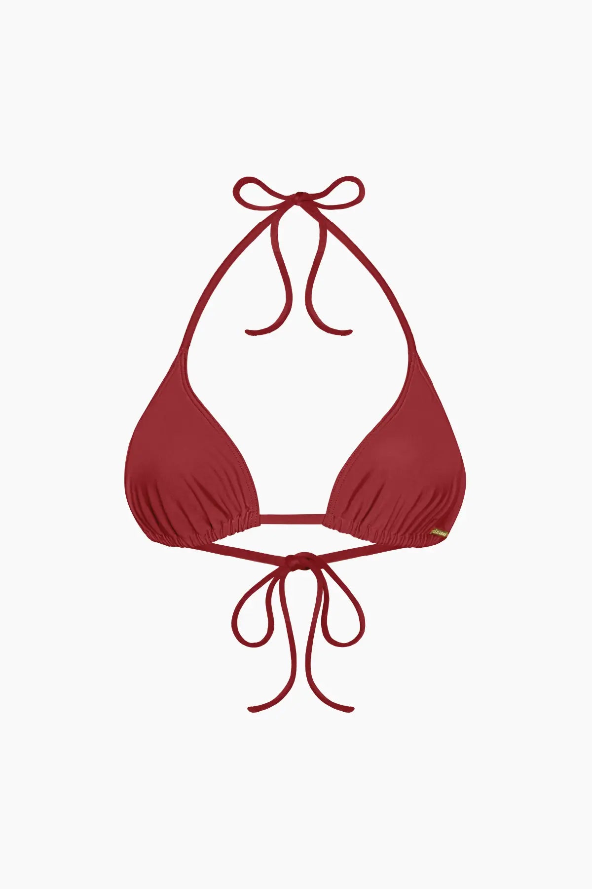 Nérée Terracotta Sienne Tie-Triangle Bikini Top