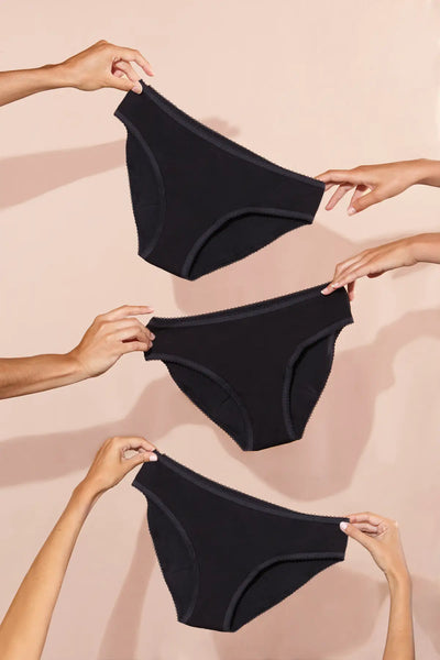 Trio Pack - 3 Gaïa Black Briefs