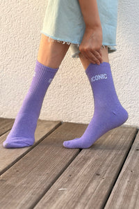 Chaussettes Pailletées Iconic Lavender Dream