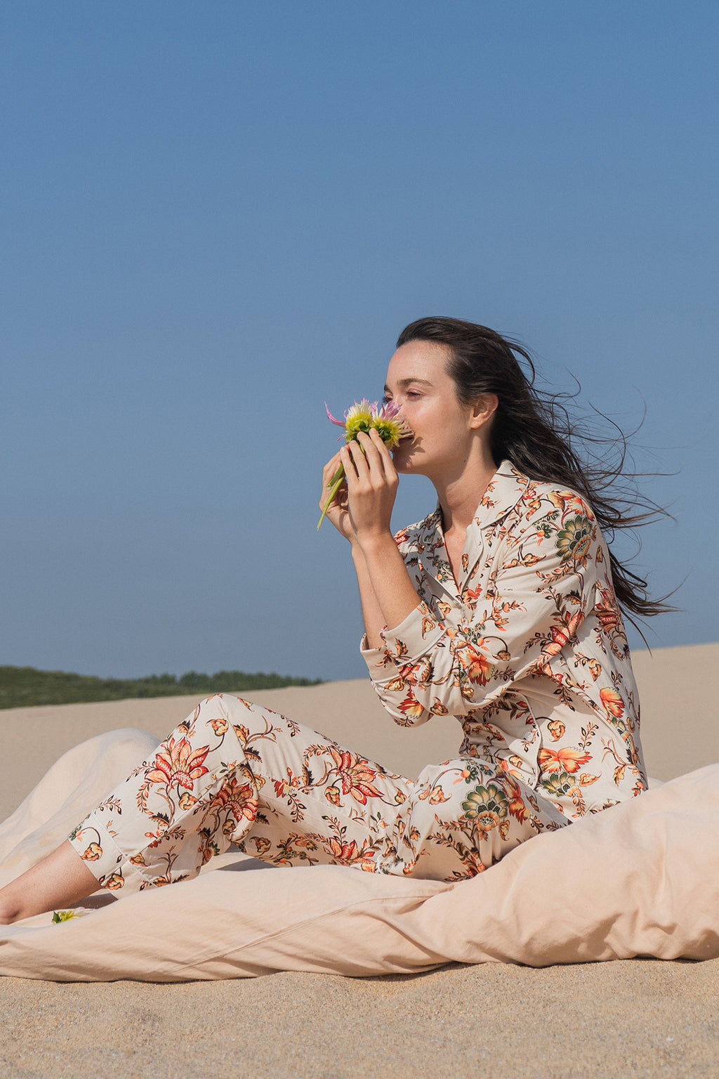 Ensemble Pyjama Daphne Ivory Bloom