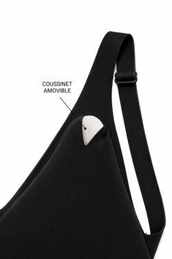 Brassière Invisible Repulpante Plume Noir