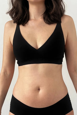 Brassière Invisible Repulpante Plume Noir