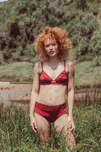 Absolu Anthéia Burgundy Hiphugger