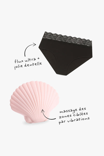 Pack Duo - Shorty Absolu Anthéia Noir & Sandy the Shell